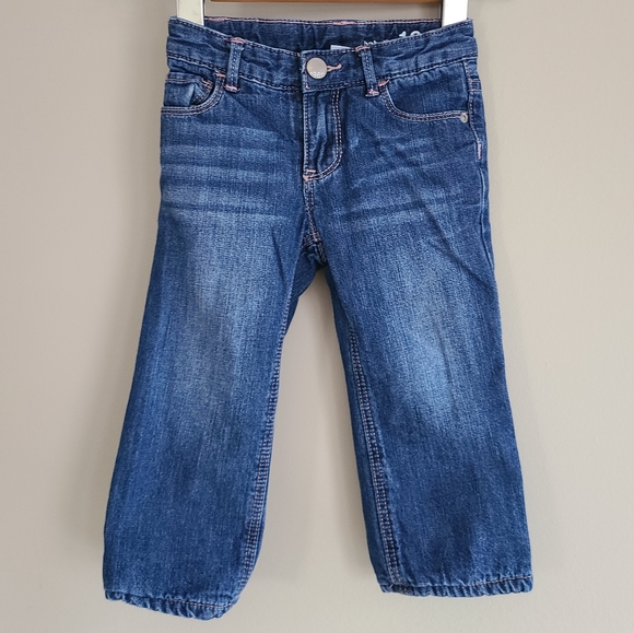 baby Gap fleece lined blue jeans - Picture 1 of 4